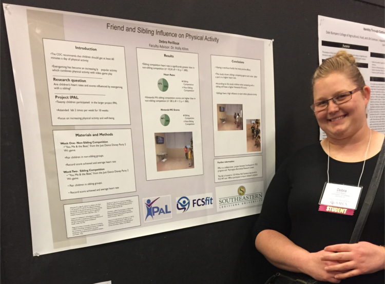Family and Consumer Sciences student Debra Perilloux presenting her research from her Real-World Ready course at the AAFCS 109th National Conference and Expo in Dallas, TX.