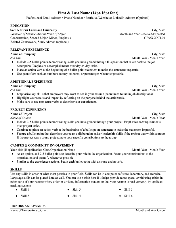 basic resume