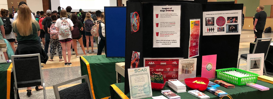 Health center promotional table