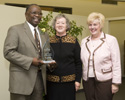 Alumnus of the Year Louis Joseph, Dean Diane Allen, Pat Williams 