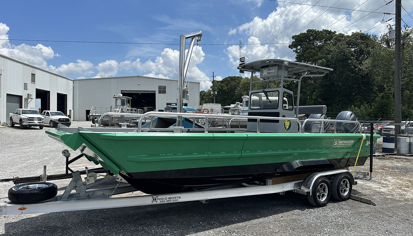 Lake Maurepas Monitoring Project boat